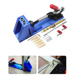 Maxbell Mini Pocket Hole Drill Dowel Jig w/Step Drilling Bit Woodworking Tool Kit