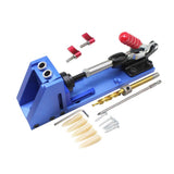 Maxbell Mini Pocket Hole Drill Dowel Jig w/Step Drilling Bit Woodworking Tool Kit