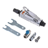 Max Mini Air Straight Die Grinder Kit 1/4" and 1/8" Collets Air Compressor Tool