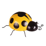 Max Iron Ladybug Wall Art Hanger Yellow Cute Decorative 10cm Wall Sculpture