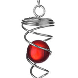 Max 3D Metal Wind Chime Whirl Moving Rotating Hanging Decoration Heart Shaped