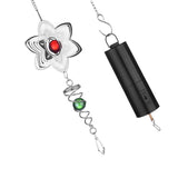Max 3D Metal Wind Chime Whirl Moving Rotating Hanging Decoration Flower