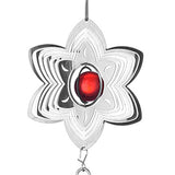 Max 3D Metal Wind Chime Whirl Moving Rotating Hanging Decoration Flower