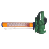 Max Pool & Spa Thermometer Floating Water Temperature Meter Crocodile in Glasses