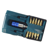 Max 10pcs Hex Shank Security Bit with Extension Bit Precision Screwdriver Set