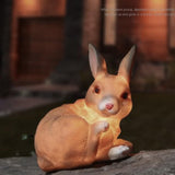 Max Outdoor Solar Powered LED Animal Light Garden Yard Decor Ornament Rabbit