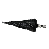Max Metal Cone Spiral Drill Bit Triangle/Hex Shank Hole Cutter Hex Shank 4-32