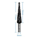 Max Metal Cone Spiral Drill Bit Triangle/Hex Shank Hole Cutter Hex Shank 4-12