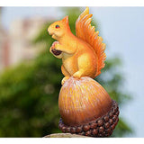 Max Mini Squirrel Figurines Lawn Ornament Animal Statues Garden Art Decor 19cm