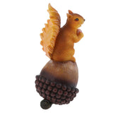Max Mini Squirrel Figurines Lawn Ornament Animal Statues Garden Art Decor 20cm