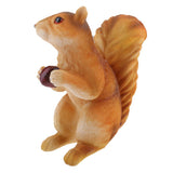 Max Mini Squirrel Figurines Lawn Ornament Animal Statues Garden Art Decor 21cm