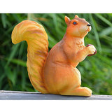 Max Mini Squirrel Figurines Lawn Ornament Animal Statues Garden Art Decor 21cm