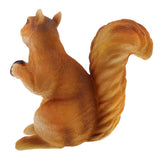 Max Mini Squirrel Figurines Lawn Ornament Animal Statues Garden Art Decor 21cm