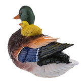 Max Creative Resin Craft Floating Duck Decoy Garden Ornament Mother and Child