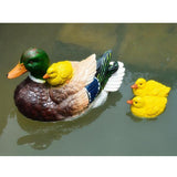 Max Creative Resin Craft Floating Duck Decoy Garden Ornament Mother and Child