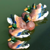 Max Creative Resin Craft Floating Duck Decoy Garden Ornament Left