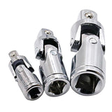 Maxbell 3x Universal Joint 1/2" 3/8" 1/4" Ratchet Angle Extension Bar Socket Adapter