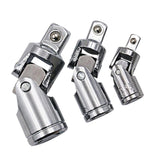 Maxbell 3x Universal Joint 1/2" 3/8" 1/4" Ratchet Angle Extension Bar Socket Adapter