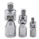 Maxbell 3x Universal Joint 1/2" 3/8" 1/4" Ratchet Angle Extension Bar Socket Adapter