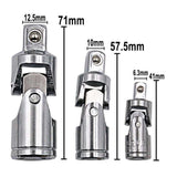 Maxbell 3x Universal Joint 1/2" 3/8" 1/4" Ratchet Angle Extension Bar Socket Adapter