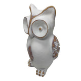 Max Owl Ornament Animal Figurine for Home Room Decoration White Owl