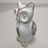 Max Owl Ornament Animal Figurine for Home Room Decoration White Owl