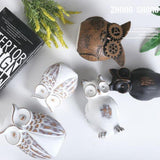 Max Owl Ornament Animal Figurine for Home Room Decoration White Owl