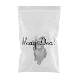 Max Owl Ornament Animal Figurine for Home Room Decoration White Owl