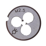 Max 1pc Metric Durable HSS Die Dies Threading Tool 2 Types M2.5