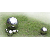 Max Stainless Steel Mirror Polished Sphere Hollow Round Ball Garden Decor 12cm
