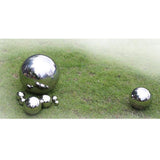 Max Stainless Steel Mirror Polished Sphere Hollow Round Ball Garden Decor 18cm