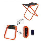 Max Portable Folding Chair Outdoor Chair Seat Stool Fishing Camping Orange