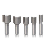 Maxbell Single Flute Straight Router Bit Wood Router Bit 1/4" Shank Groove Chisel 2