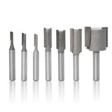 Maxbell Single Flute Straight Router Bit Wood Router Bit 1/4" Shank Groove Chisel 2