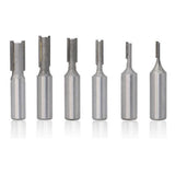 Max Single Flute Straight Router Bit Wood Router Bit 1/4" Shank Groove Chisel 8