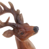 Max Artificial Realistic Sika Deer Figure Outdoor Garden Decor Running Sika Deer