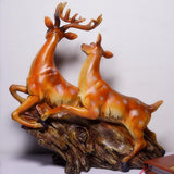 Max Artificial Realistic Sika Deer Figure Outdoor Garden Decor Running Sika Deer
