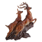 Max Artificial Realistic Sika Deer Figure Outdoor Garden Decor Running Sika Deer