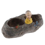 Max Creative cartoon succulent plant landscape resin flowerpot Monk
