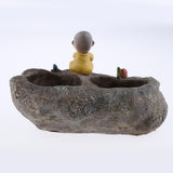 Max Creative cartoon succulent plant landscape resin flowerpot Monk