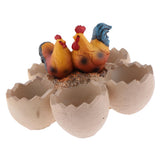 Max Chick and Eggshell Creative Cute succulent plant landscape resin flowerpot