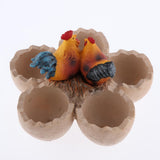 Max Chick and Eggshell Creative Cute succulent plant landscape resin flowerpot
