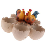 Max Chick and Eggshell Creative Cute succulent plant landscape resin flowerpot