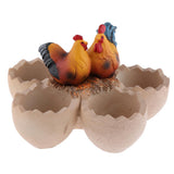 Max Chick and Eggshell Creative Cute succulent plant landscape resin flowerpot