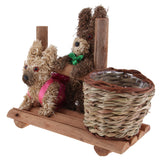 Max Creative Wooden Flower Pot Bonsai Planter Succulent Container Home Decor 2