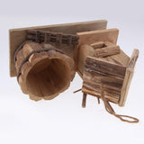 Max Creative Wooden Flower Pot Bonsai Planter Succulent Container Home Decor 6