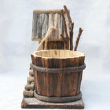 Max Creative Wooden Flower Pot Bonsai Planter Succulent Container Home Decor 6