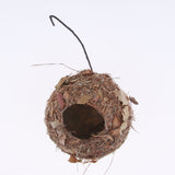 Max Handmade Straw Bird Nest House Hatch Breeding Grass Cave H:Round Grass House