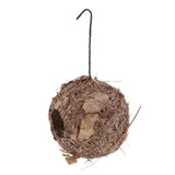 Max Handmade Straw Bird Nest House Hatch Breeding Grass Cave H:Round Grass House