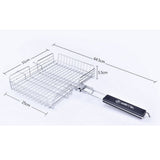 Max Barbecue BBQ Grilling Basket Net for Fish Corn Chicken Meat,Stainless Steel